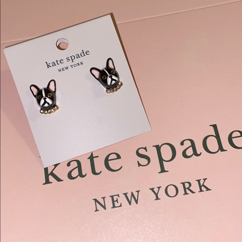 NWT authentic KS dog earrings